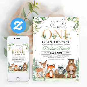 Woodland Baby Shower Woodland Theme Invitation